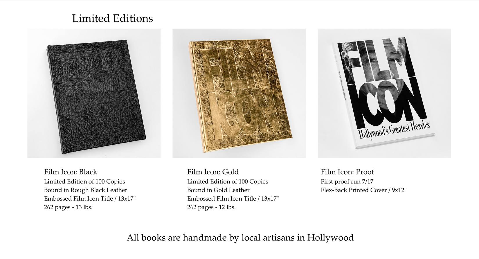 Soft Cover 1 of 100 - 9x12" - $300