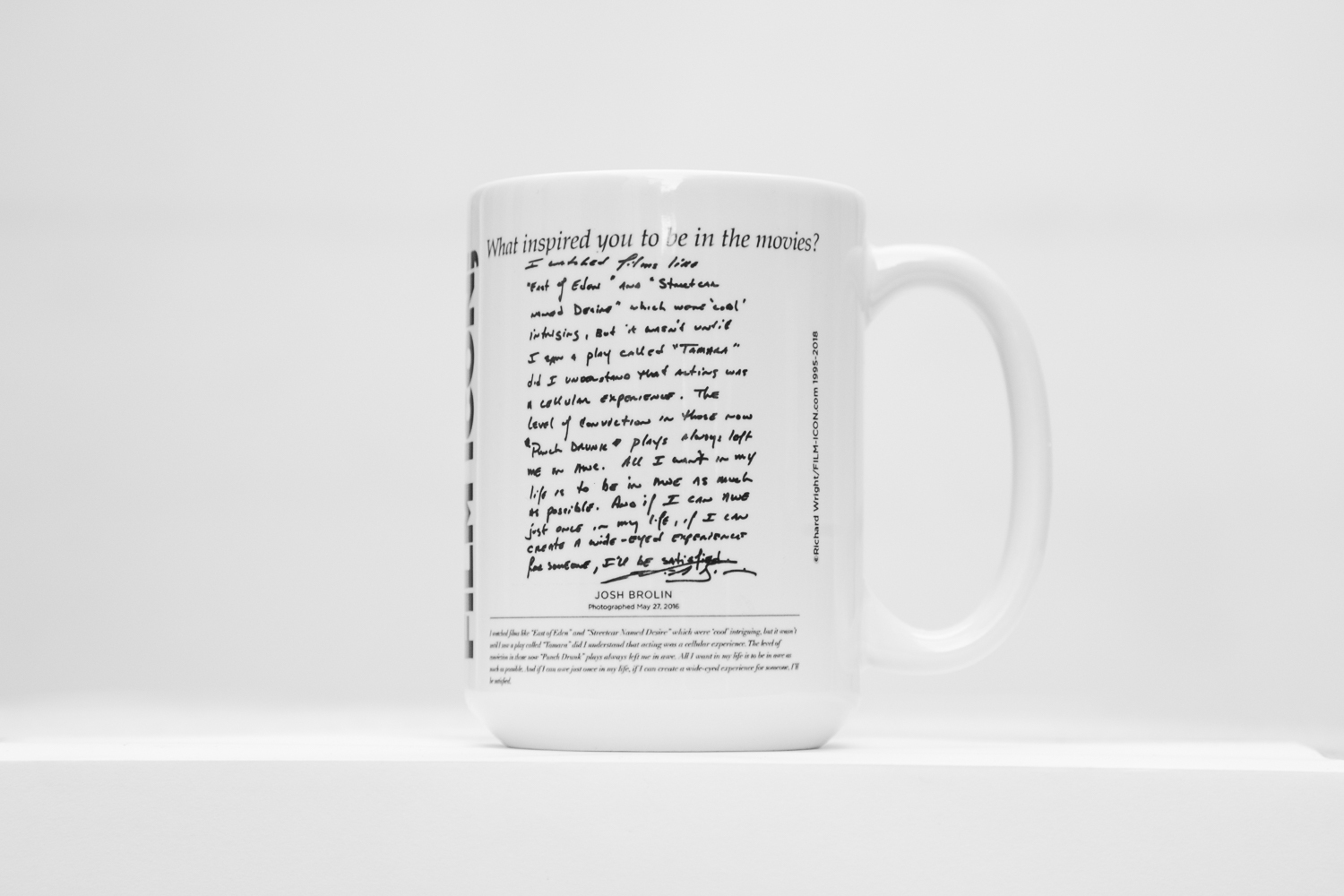 FILM ICON; Josh Brolin Limited Edition Mug - 15oz - $30