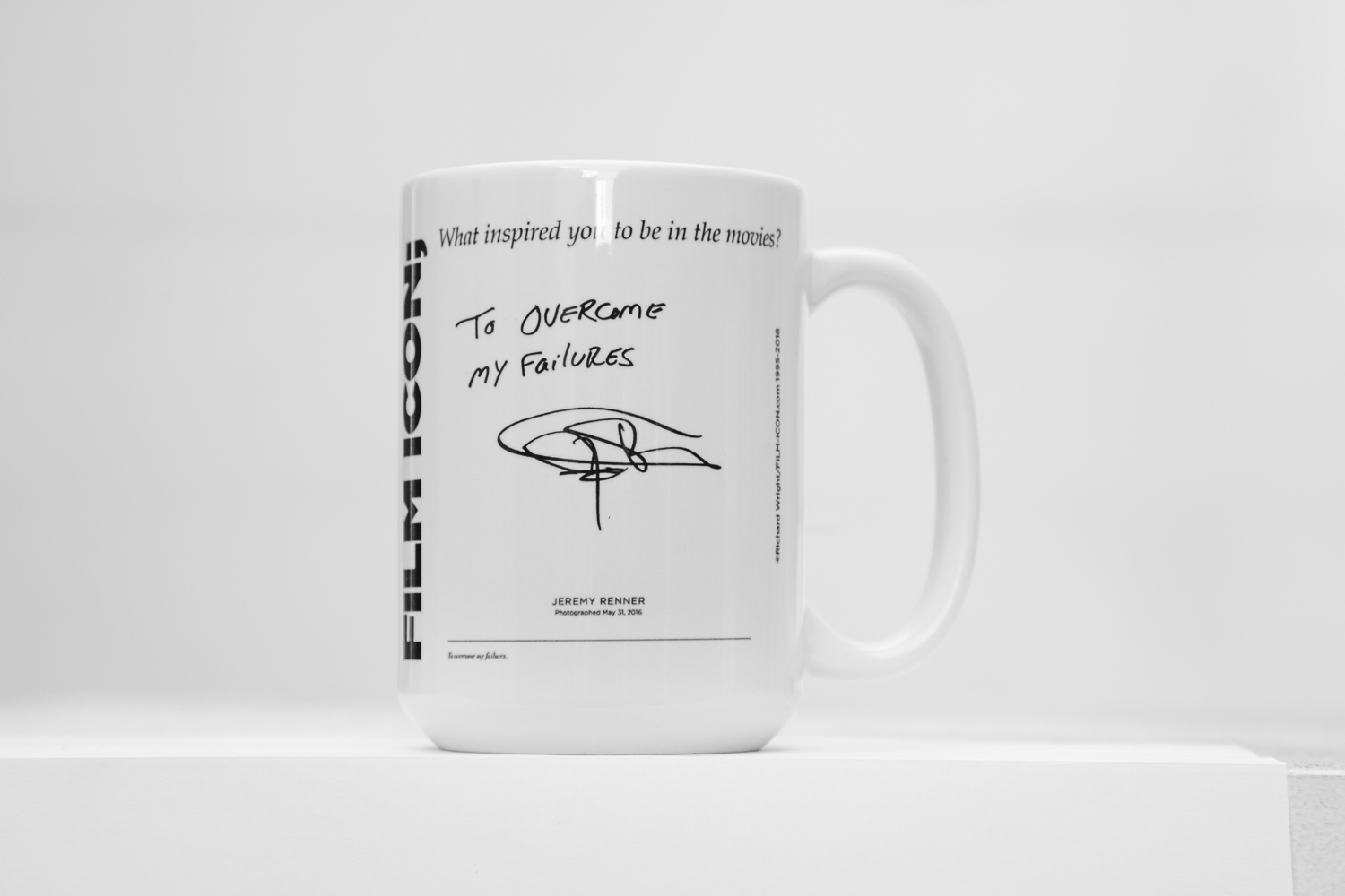 FILM ICON; Jeremy Renner Limited Edition Mug - 15oz - $30